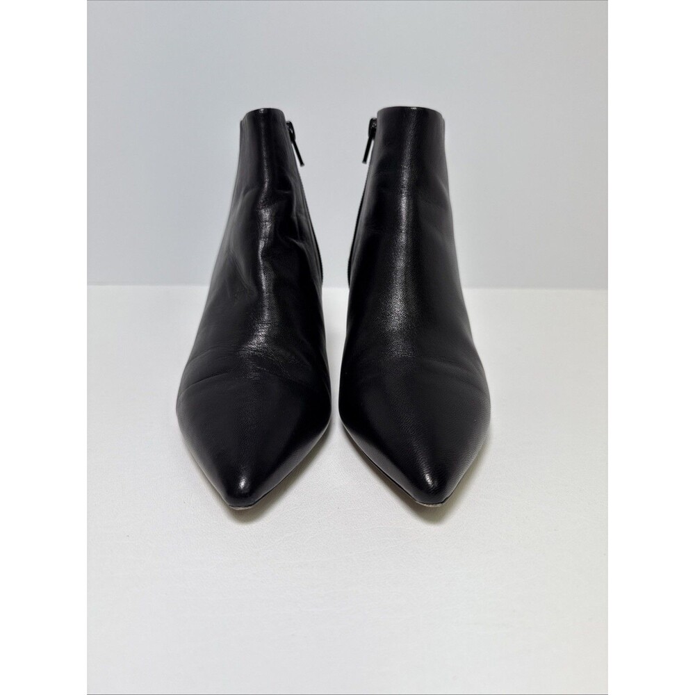 Nordstrom Signature Flora Ankle Bootie Genuine Leather Black Size US 5.5 EU 35.5 - Picture 2 of 13